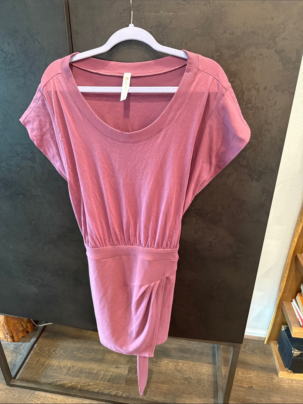Women’s Dusty Rose Tie-Detail Mini Dress